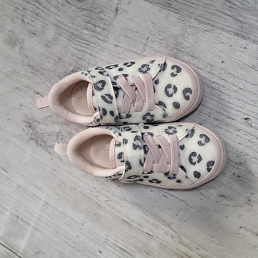 Leopard sparkle toddler sneakers